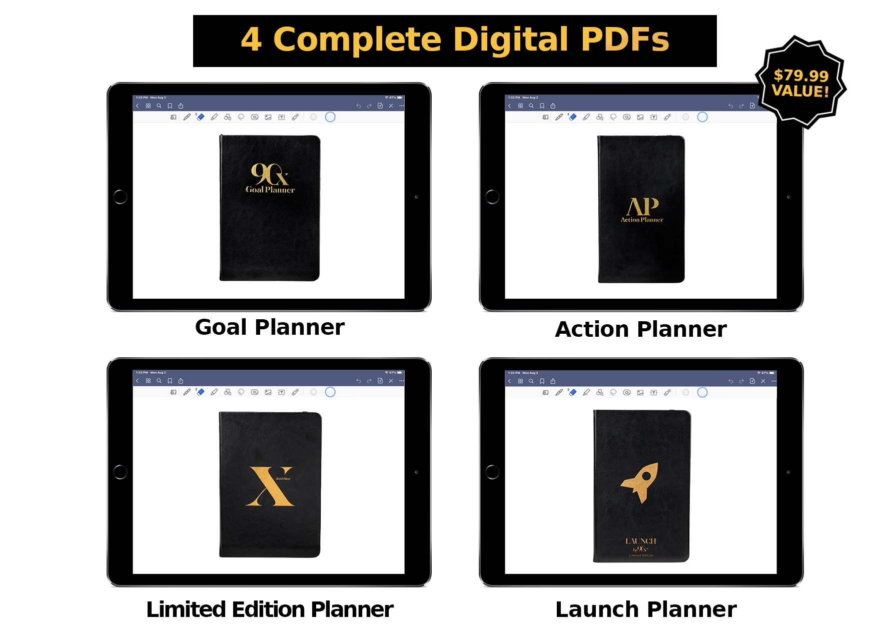 90X® Goal Planner System - Download 11 PDFs to get your LIFE started 90X® Goal Planner System - Download 11 PDFs to get your LIFE started