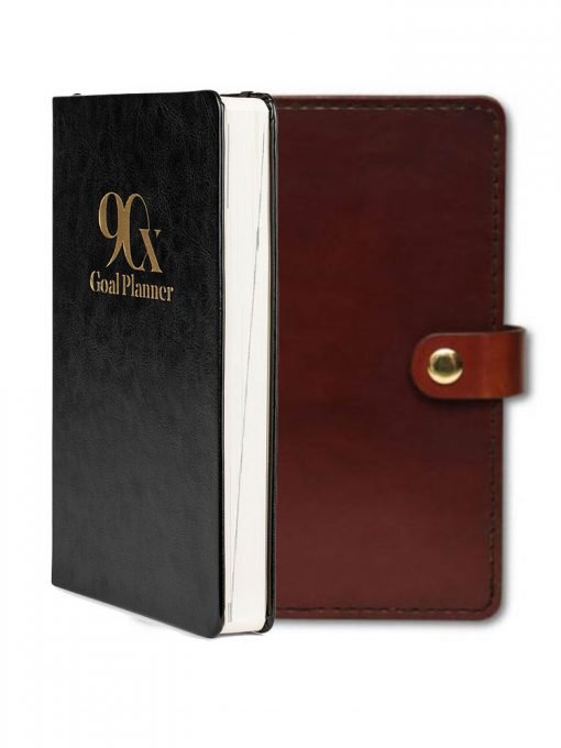 Brown Leather Cover for 90X® Goal Planner