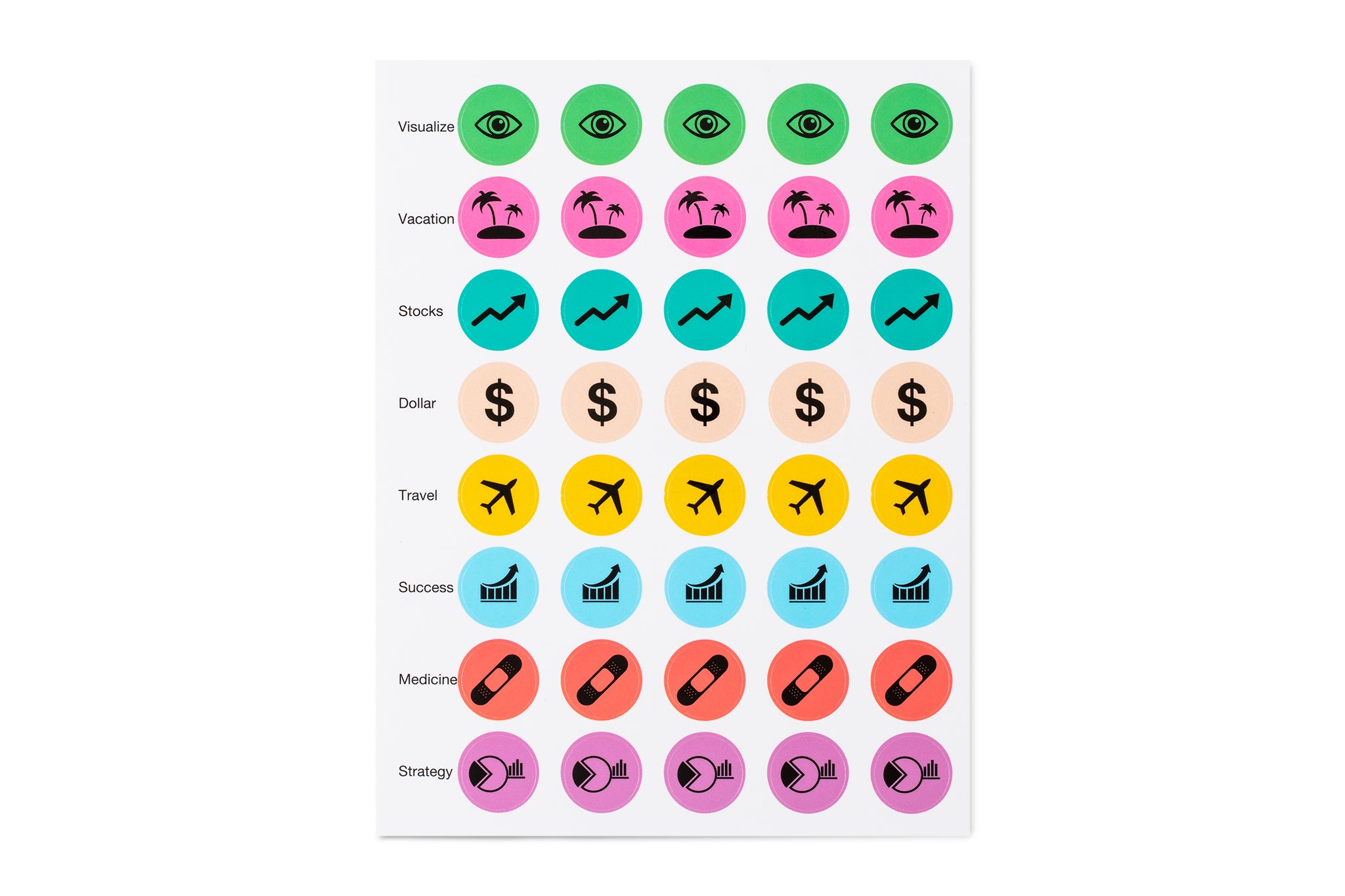 Planner Sticker Pack (5 Sheets, 200+ Stickers) – 90X®