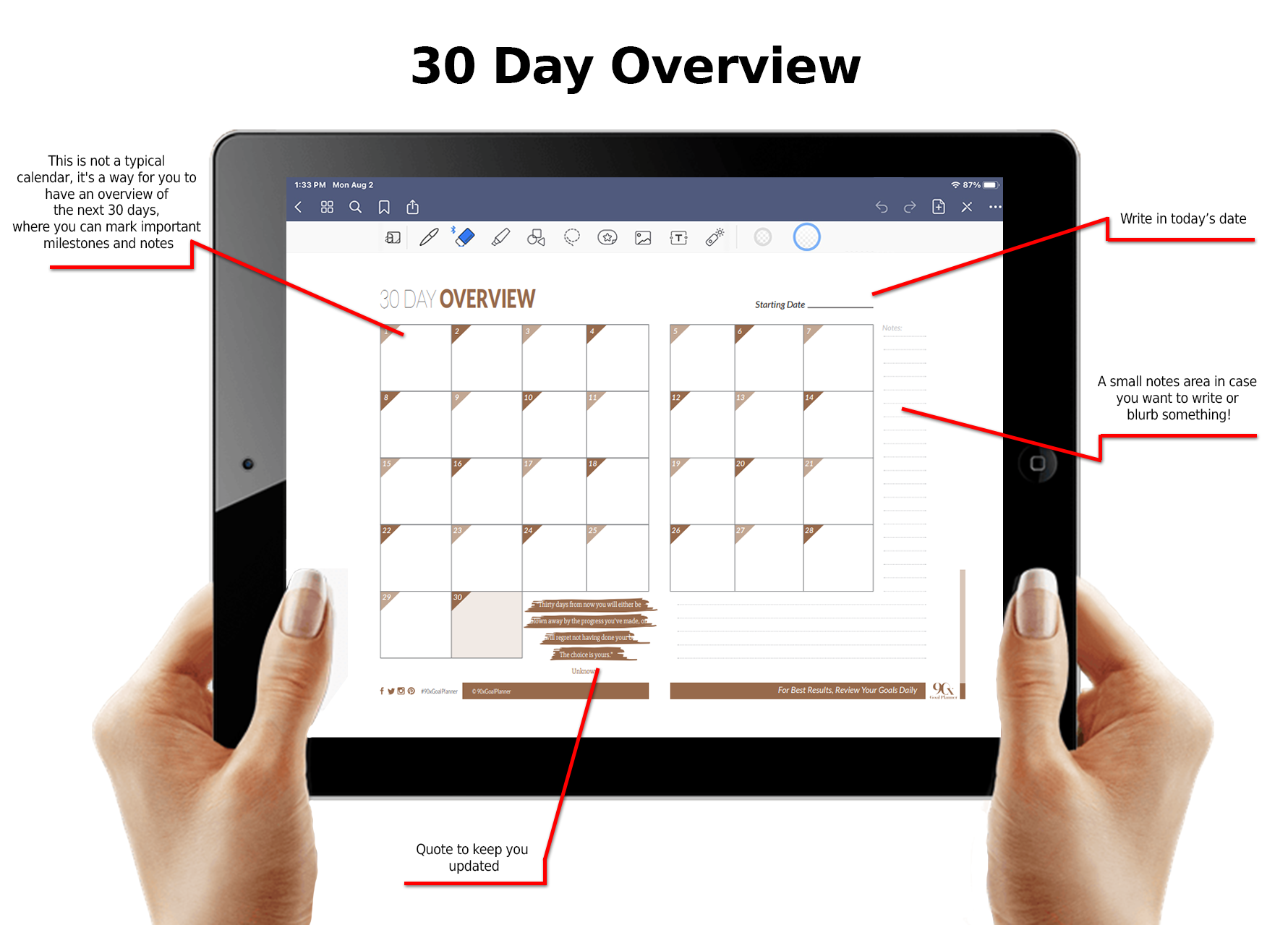 11 PDF Collection - 4 90X® Digital Planners & 7-Step Goal Strategy System